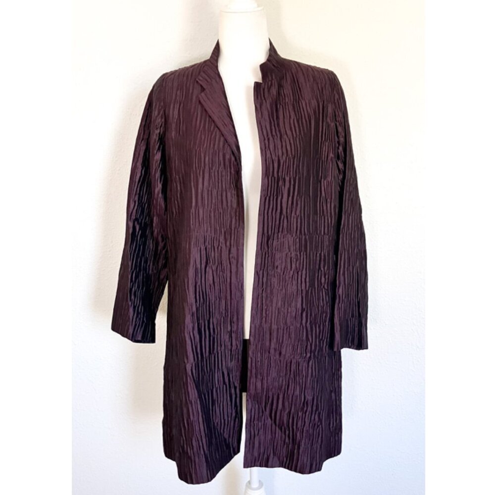 Eileen Fisher Purple Textured Jacket